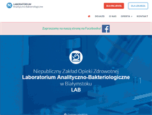 Tablet Screenshot of lab-bialystok.pl